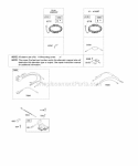 Alternators Ignition Diagram and Parts List for 44H777-0113-E1  Briggs and Stratton Engine